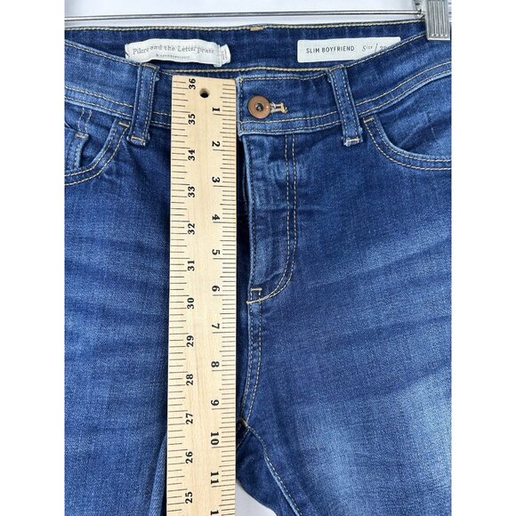 PILCRO Anthropologie Womens 29 Slim Boyfriend Jeans Straight  Mid Rise Medium - Picture 6 of 16